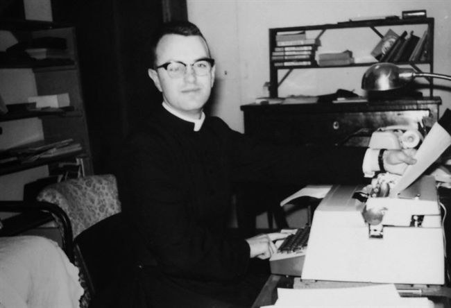 Leo Declerck als secretaris in het Belgisch College te Rome, 1962