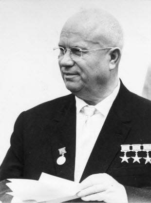 Sovjestleider Nikita Chroesjtsjov, juni 1963